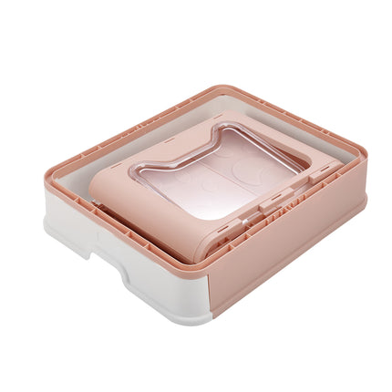 Foldable Plastic Cat Litter Box Top Exit Design