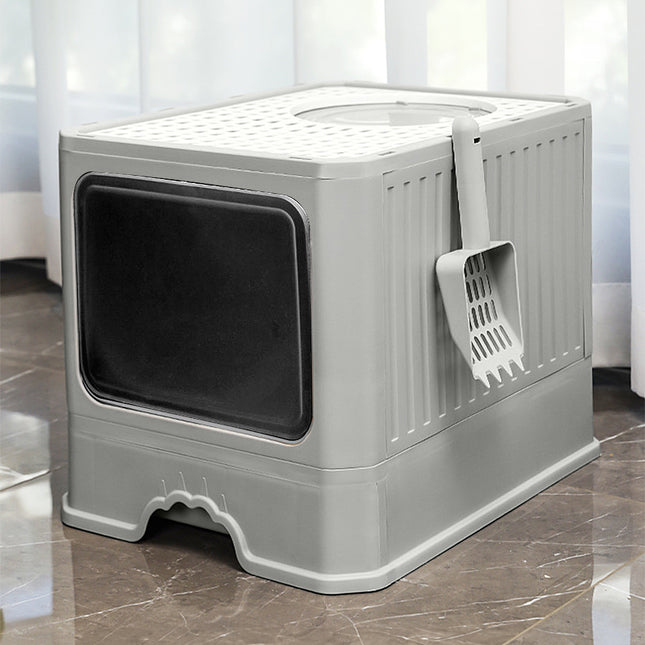 Enclosed Cat Litter Box with Odour Control