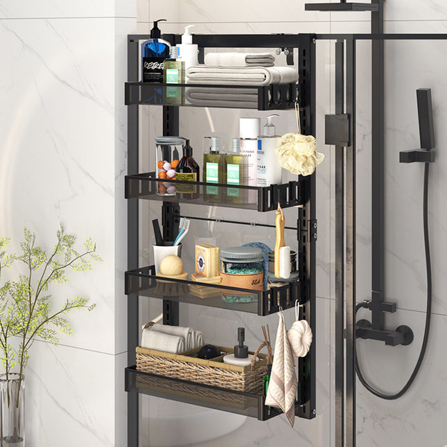 Over the Door Shower Caddy with 4 Adjustable Shelves