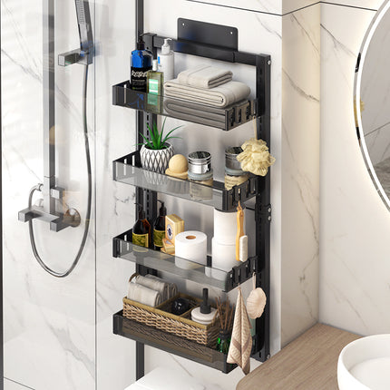 Over the Door Shower Caddy with 4 Adjustable Shelves