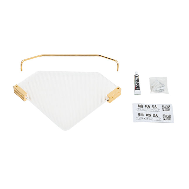 Acrylic Bathroom Corner Shelf Adhesive Shower Caddy