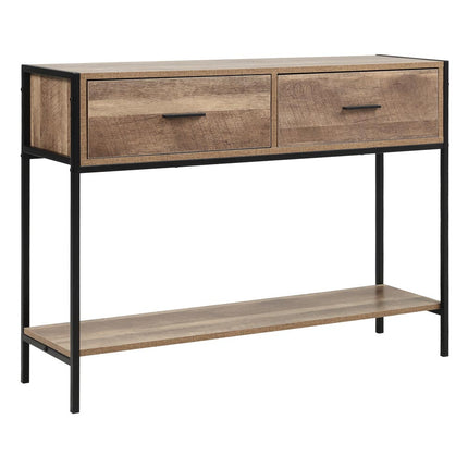 Slim Hallway Console Table with 2 Drawers and Lower Shelf