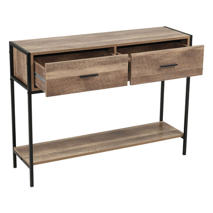 Slim Hallway Console Table with 2 Drawers and Lower Shelf