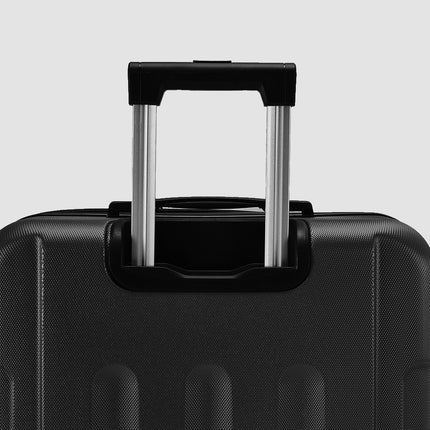 Black 28 inch Lightweight Hardside Travel Suitcase with Wheels