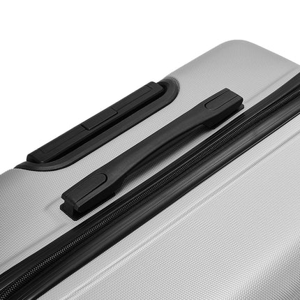 Grey 24 inch Rolling Hard Shell Luggage Travel Suitcase