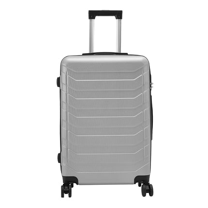 Grey 24 inch Rolling Hard Shell Luggage Travel Suitcase