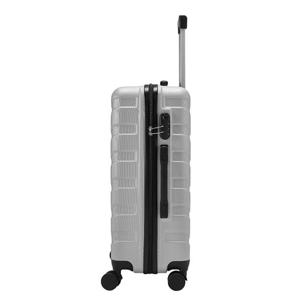 Grey 24 inch Rolling Hard Shell Luggage Travel Suitcase