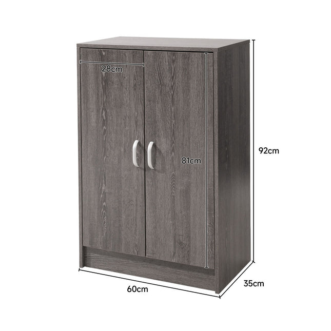 6 Tier Wood Grain Shoe Cabinet