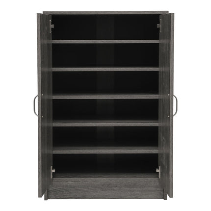 6 Tier Wood Grain Shoe Cabinet
