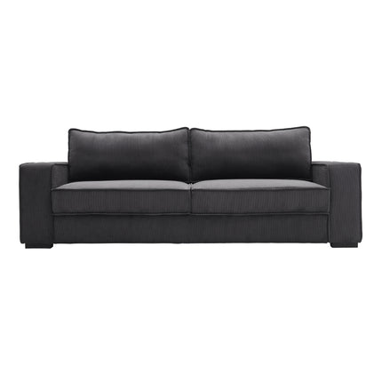 2.3m W Dark Grey Modern Comfortable Living Room 3 Seater Sofa