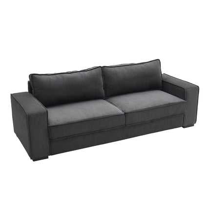 2.3m W Dark Grey Modern Comfortable Living Room 3 Seater Sofa