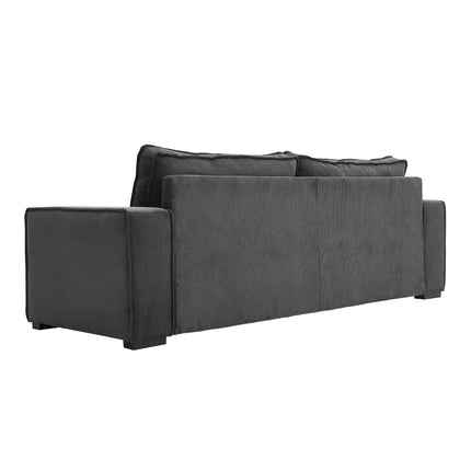 2.3m W Dark Grey Modern Comfortable Living Room 3 Seater Sofa