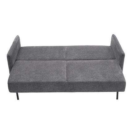 206cm W Dark Grey 3Seater Sleeper Sofa Bed