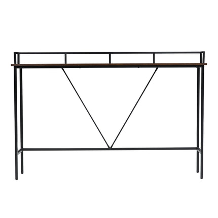 Brown Slim Rustic Console Table
