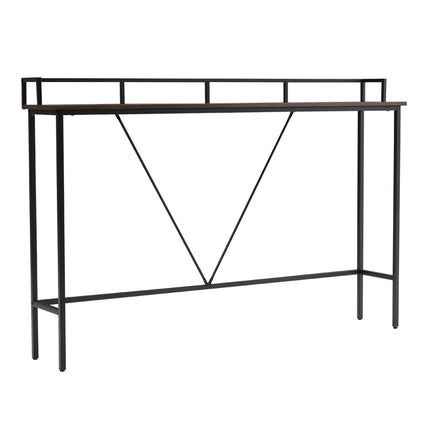 Brown Slim Rustic Console Table