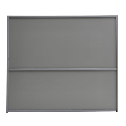2-Tier Open Style five-compartment Toy and Book Storage Organizer Grey