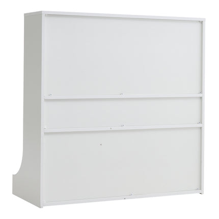 3-Tier Open 5 compartments and 3 draws  Style Toy and Book Storage Cabinet