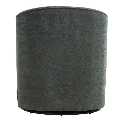 Dark Green 66cm W Chic Upholstered Swivel Chair