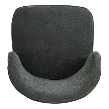 Dark Green 66cm W Chic Upholstered Swivel Chair