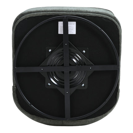 Dark Green 66cm W Chic Upholstered Swivel Chair