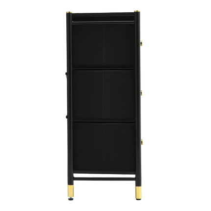 Black 6 Drawer Plastic Storage Cabinet