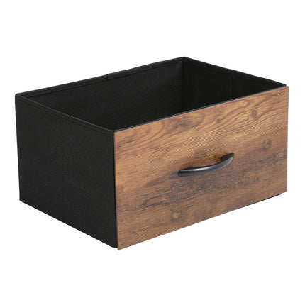 Six-drawer wooden storage cabinet in the medieval style