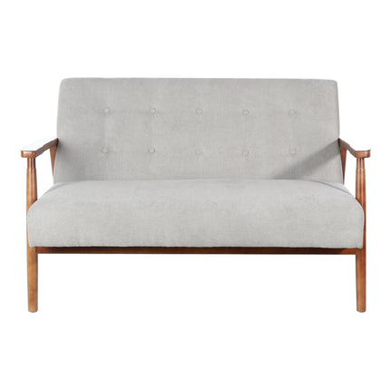 Solid Wooden Frame Upholstered Tufted Sofa