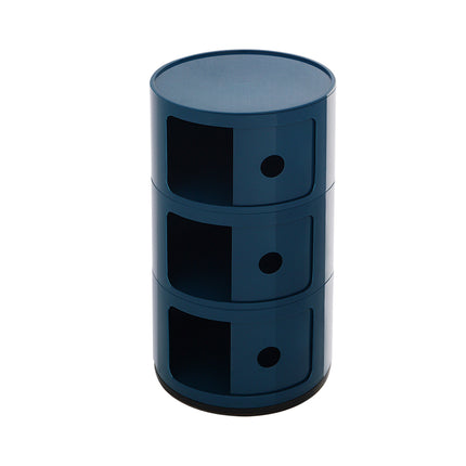 32cm Cylindrical 3 tiered Drawer Storage Drawer Unit Green