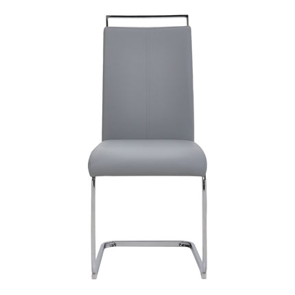Two Metal Elevated Dining Chairs 101cm H