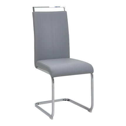 Two Metal Elevated Dining Chairs 101cm H