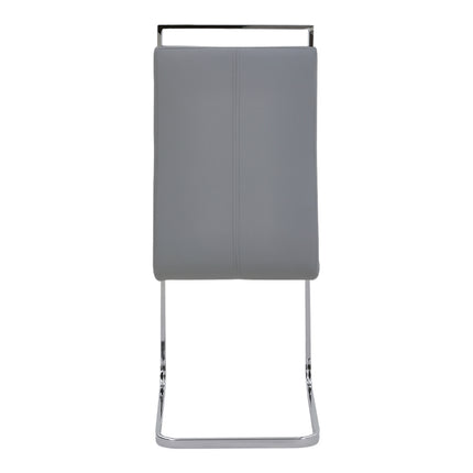 Two Metal Elevated Dining Chairs 101cm H