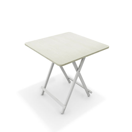 White 70x70cm Folding Wooden Dining Table