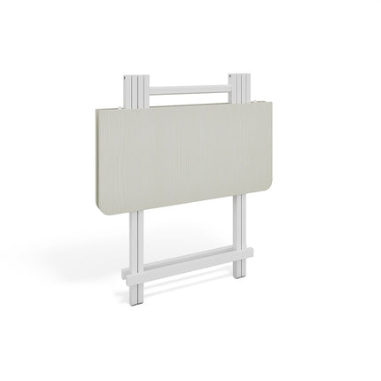 White 70x70cm Folding Wooden Dining Table