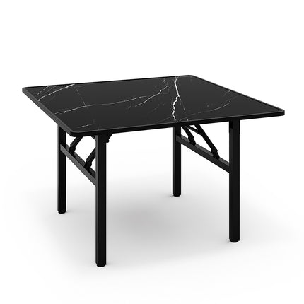 Square Marble Effect 80cm Folding Coffee Table