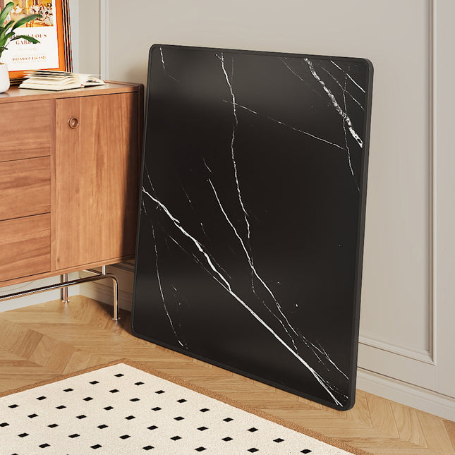 Square Marble Effect 80cm Folding Coffee Table