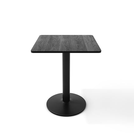 Black Square Cafe Table with Metal Base  60x60cm