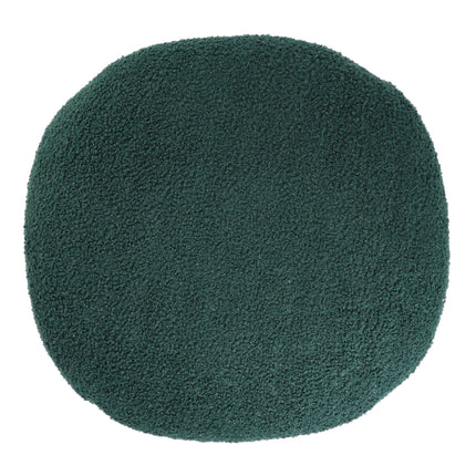 Green Modern Teddy Bear Fur Upholstered Ottoman