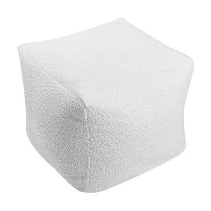 Contemporary White Footstool