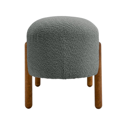 Contemporary Upholstered Bench Grey