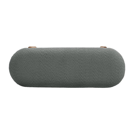 Contemporary Upholstered Bench Grey