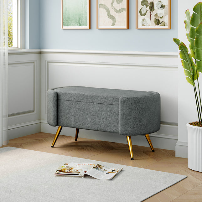 Luxurious Upholstered Accent Bench 100x48cm
