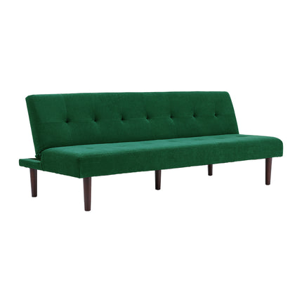 Contemporary Convertible Sofa Bed Green