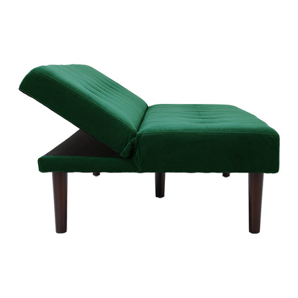 Contemporary Convertible Sofa Bed Green