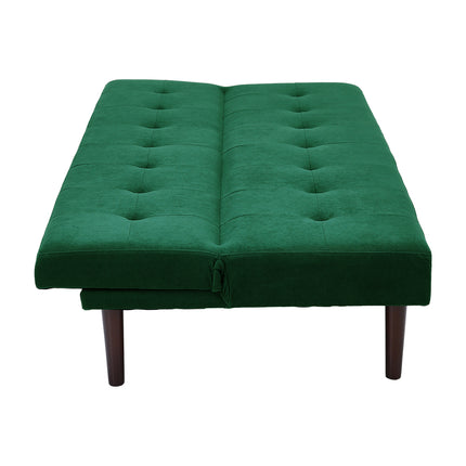 Contemporary Convertible Sofa Bed Green