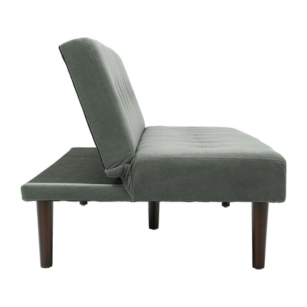 Contemporary Convertible Sofa Bed Grey