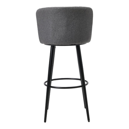 Set of 2 Premium Linen Upholstered Bar Stools 103cm High