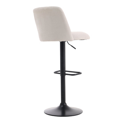 Set of 2 Swivel Bar Stools with Mid Backrest and Adjustable Height 88–108cm