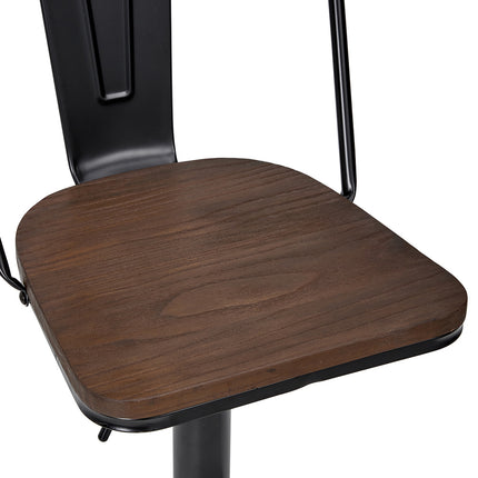 Set of 2 Adjustable Kitchen Bar Stools Dining Chairs 99–120cm High