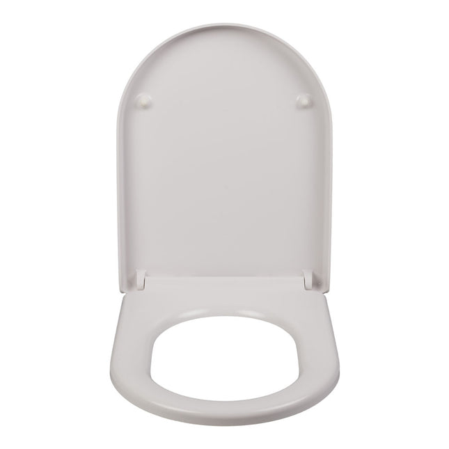 D/O Shape Toilet Seat with Soft Close Mechanism