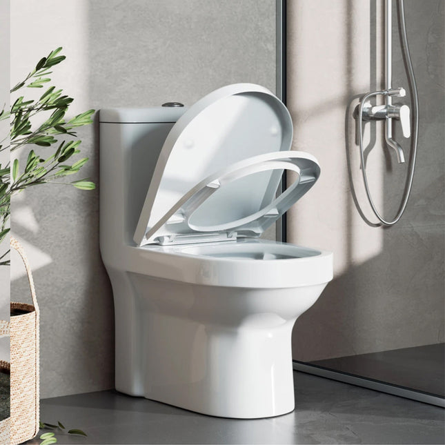 D/O Shape Toilet Seat with Soft Close Mechanism